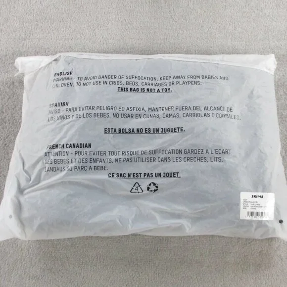 SKIMS Cozy Unisex Pullover Size XXS/XS Onyx Houndstooth Teddy Comfy Soft NWT - Picture 3 of 5